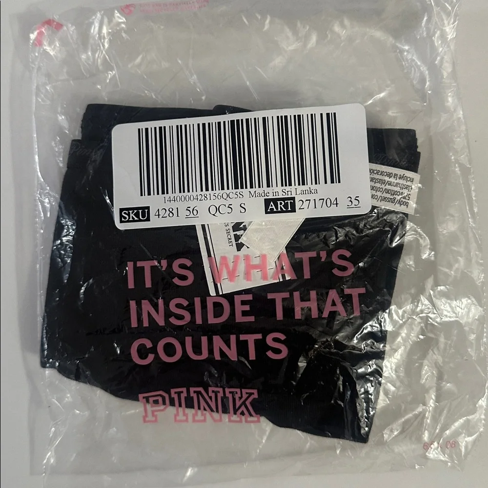 VS PINK Logo Cotton Boyshort Panty (Small) - Picture 5 of 6